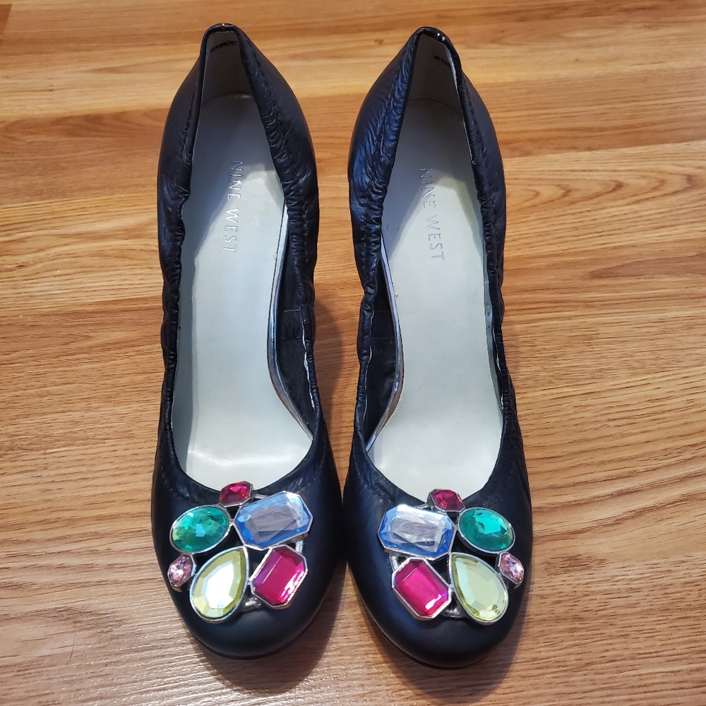 Nine West Bejeweled Heels